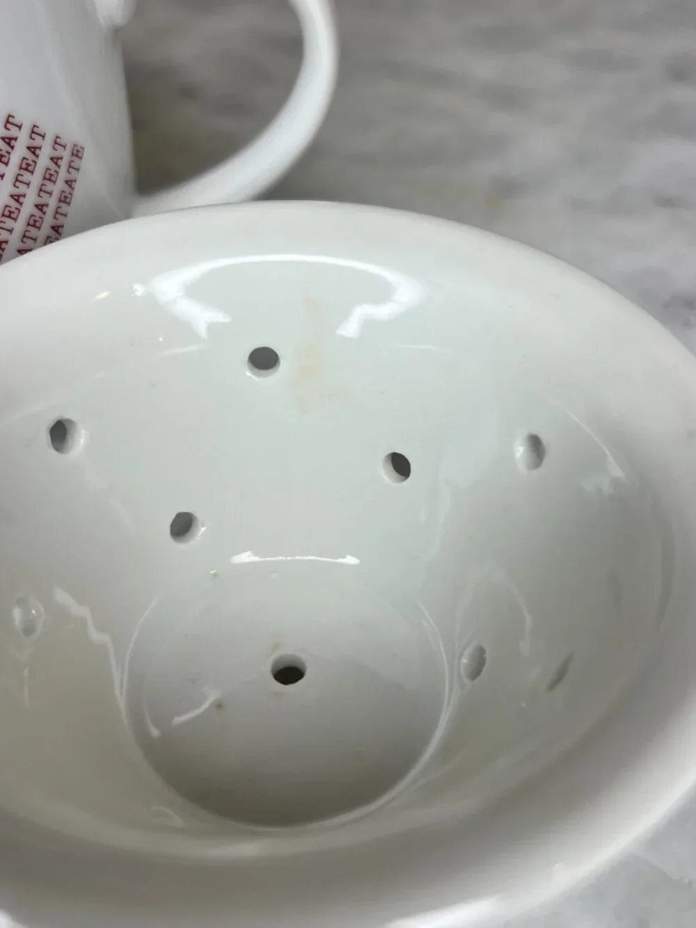 Vintage Toscany Collection Japan Tea Infuser Mug with Lid Loose Leaf Steeper Cup